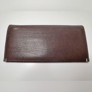 YSL Yves Saint Laurent Vintage Vintage Brown Leather Wallet - EUC